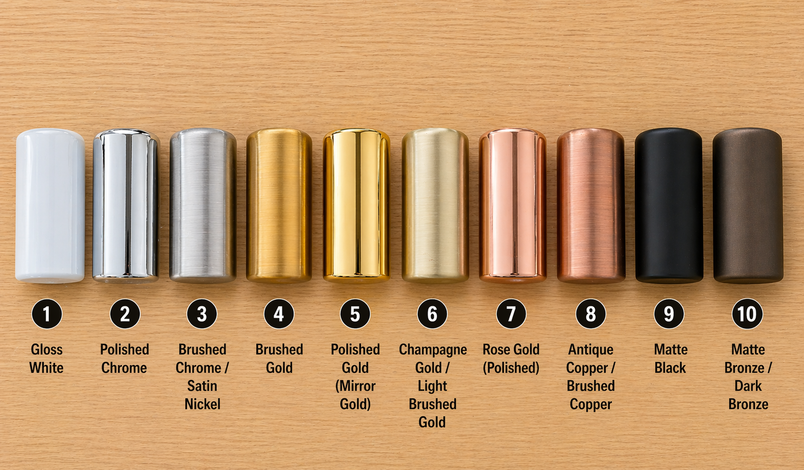 NYRA Signature Metal Samples
