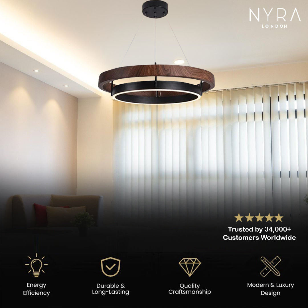 LOVO Circular Wood Chandelier