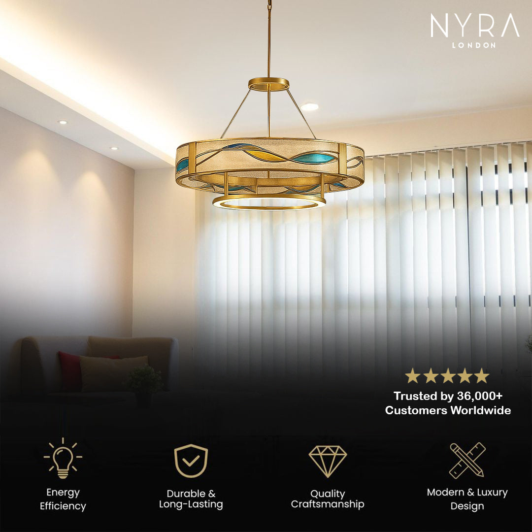 LOVO Enamel Round Chandelier