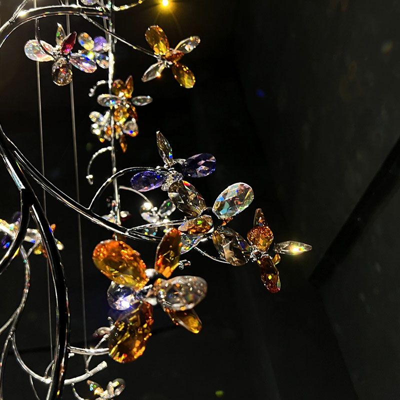 Lily Crystal Flower Chandelier