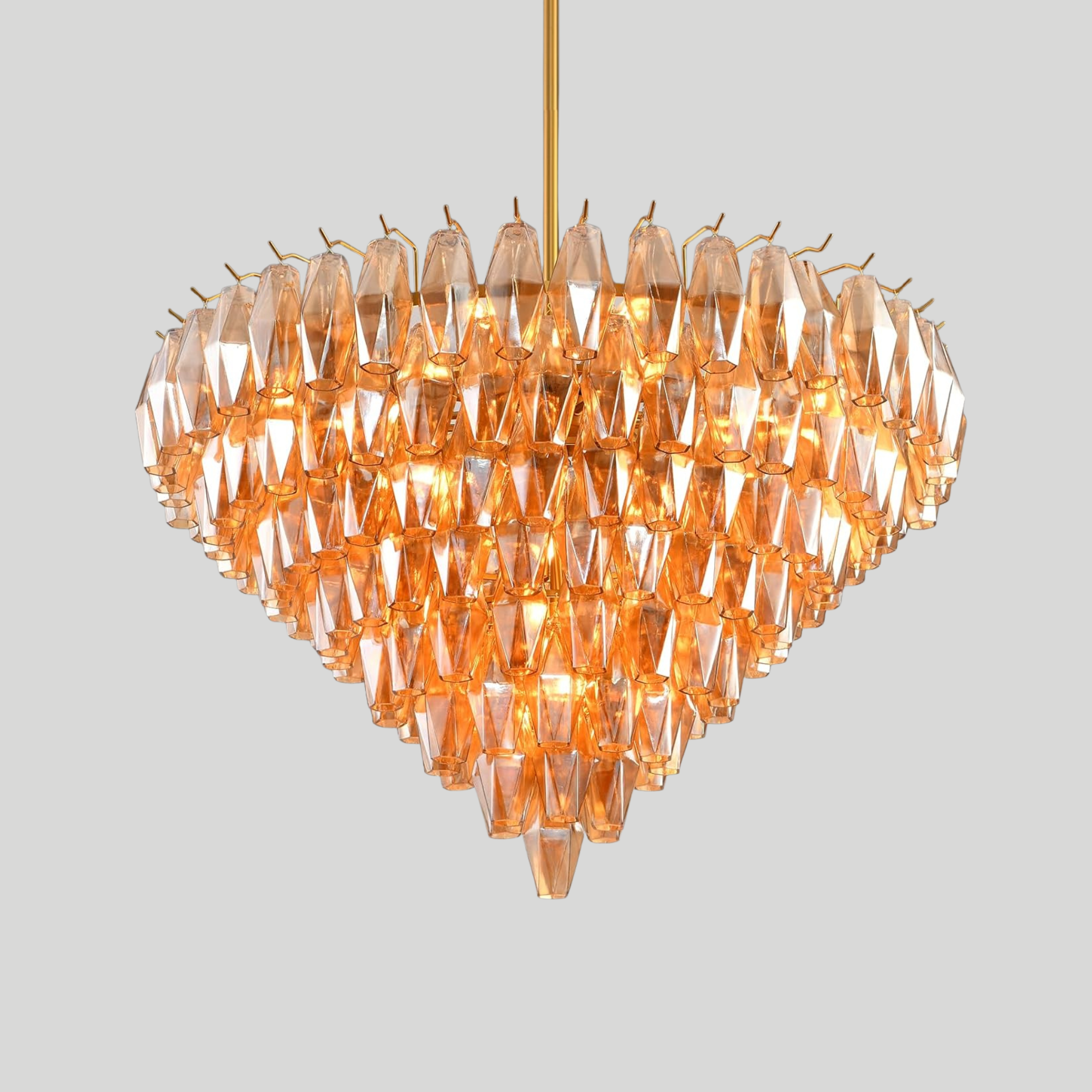 Madelyn Glass Round Chandelier