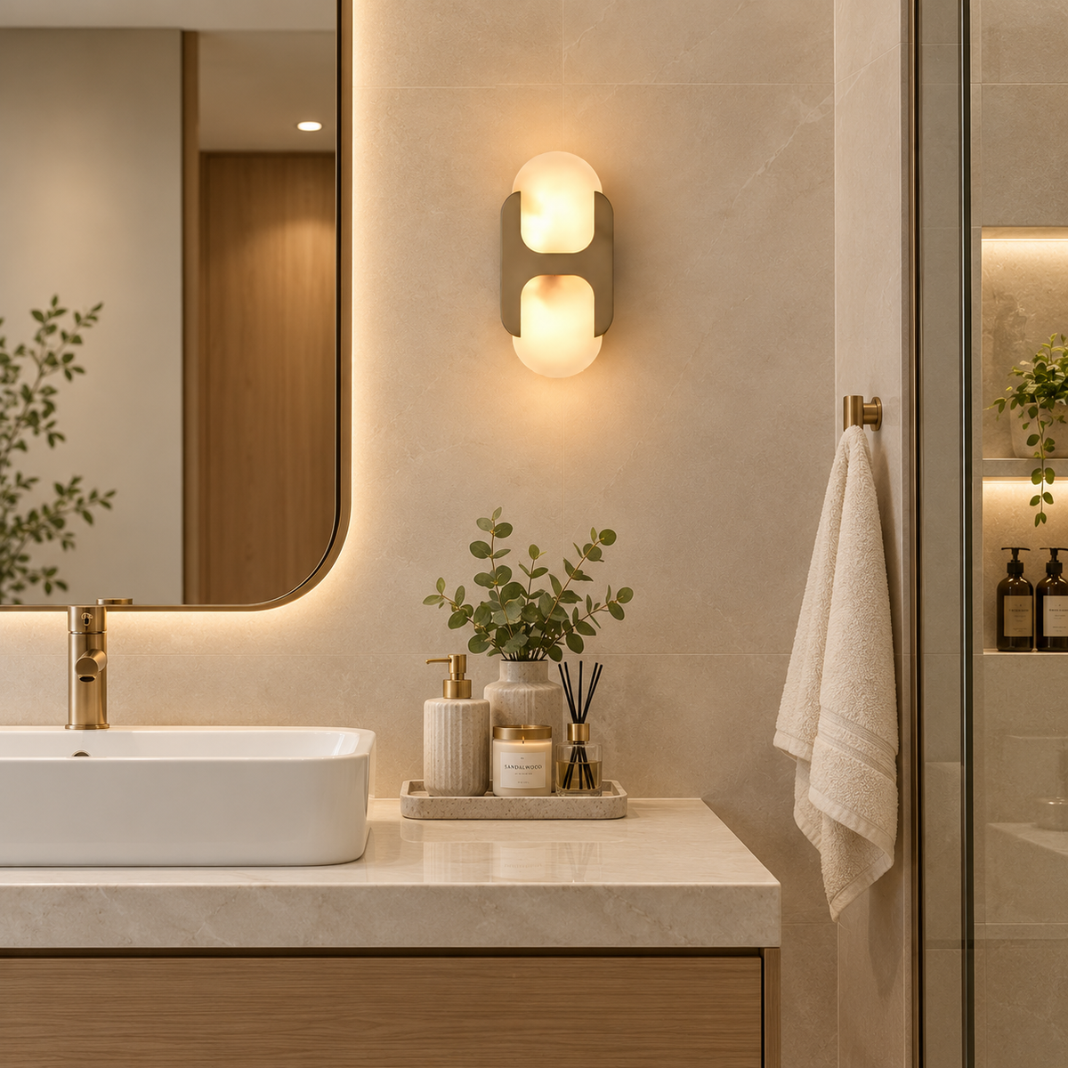 Loria Marble Wall Lamp