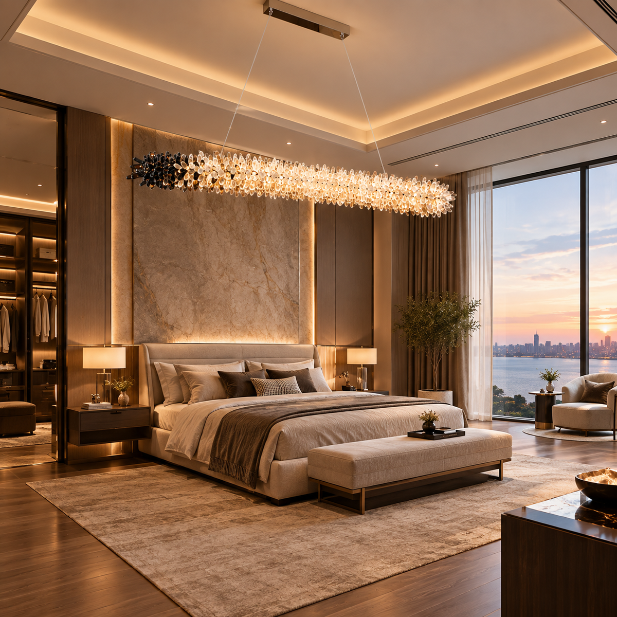 Lorqen Linear Crystal Chandelier