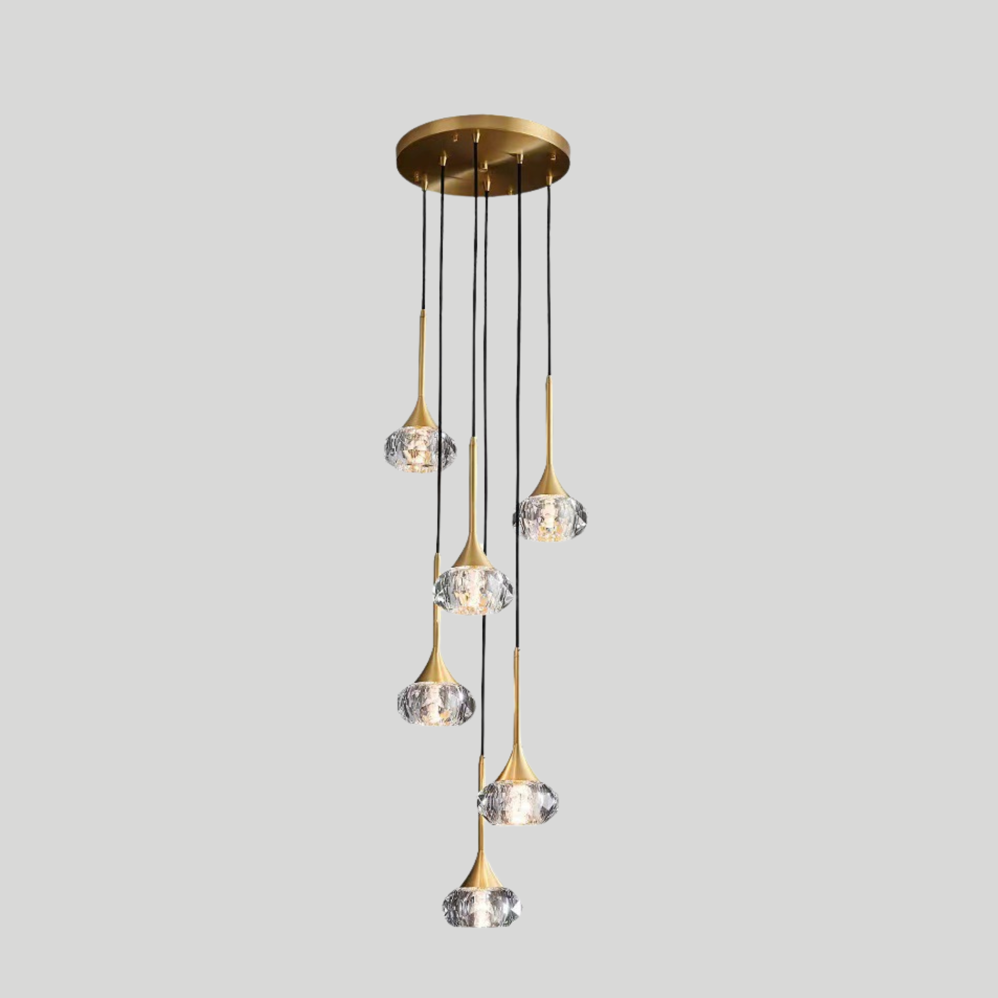 MERK Tear-drop Crystal Pendant