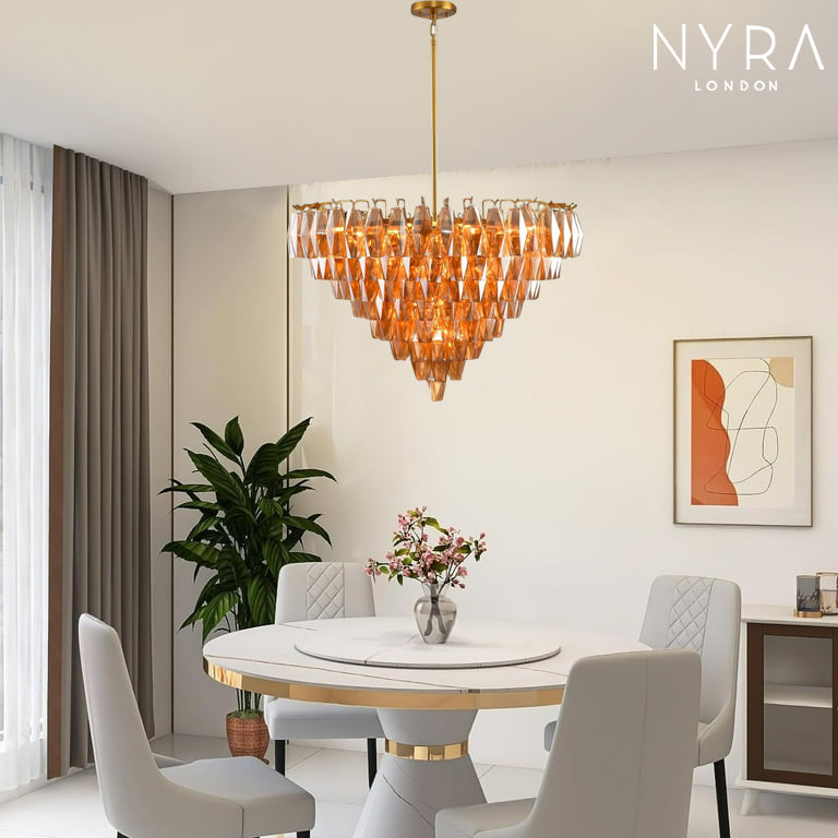 Madelyn Glass Round Chandelier