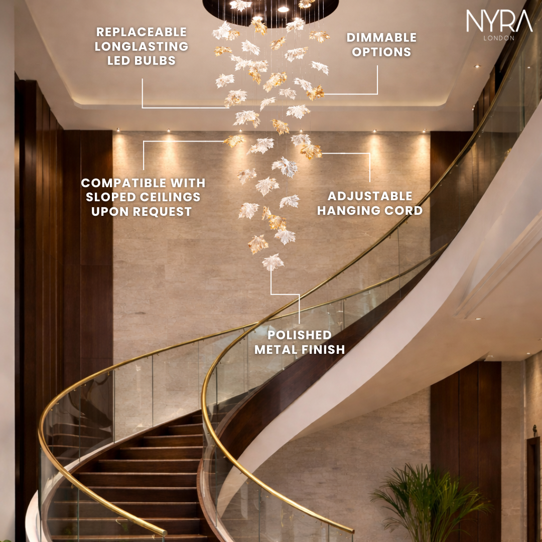 Maple Leaf Crystal Chandelier