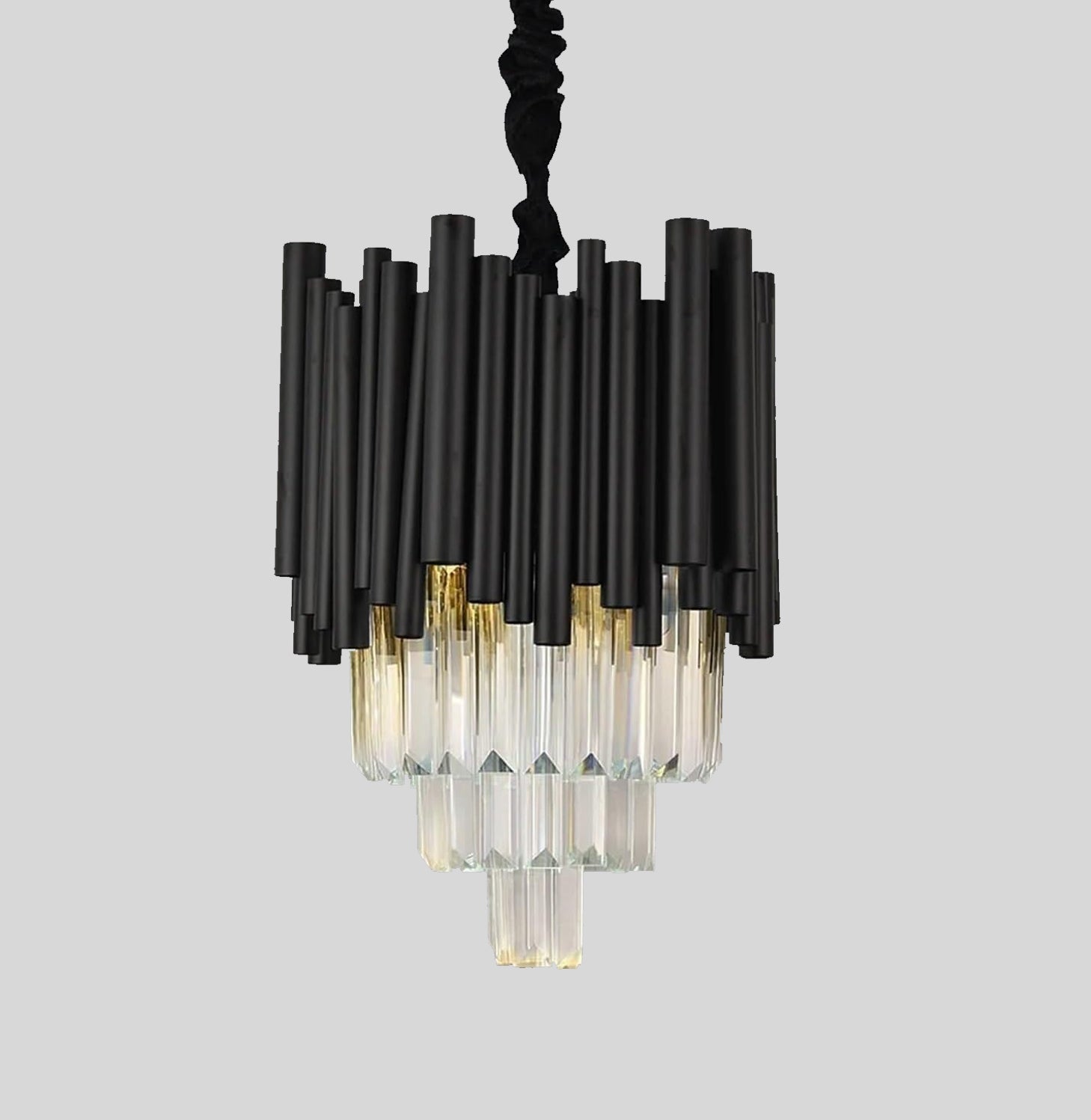 Maximus Crystal Black Pendant