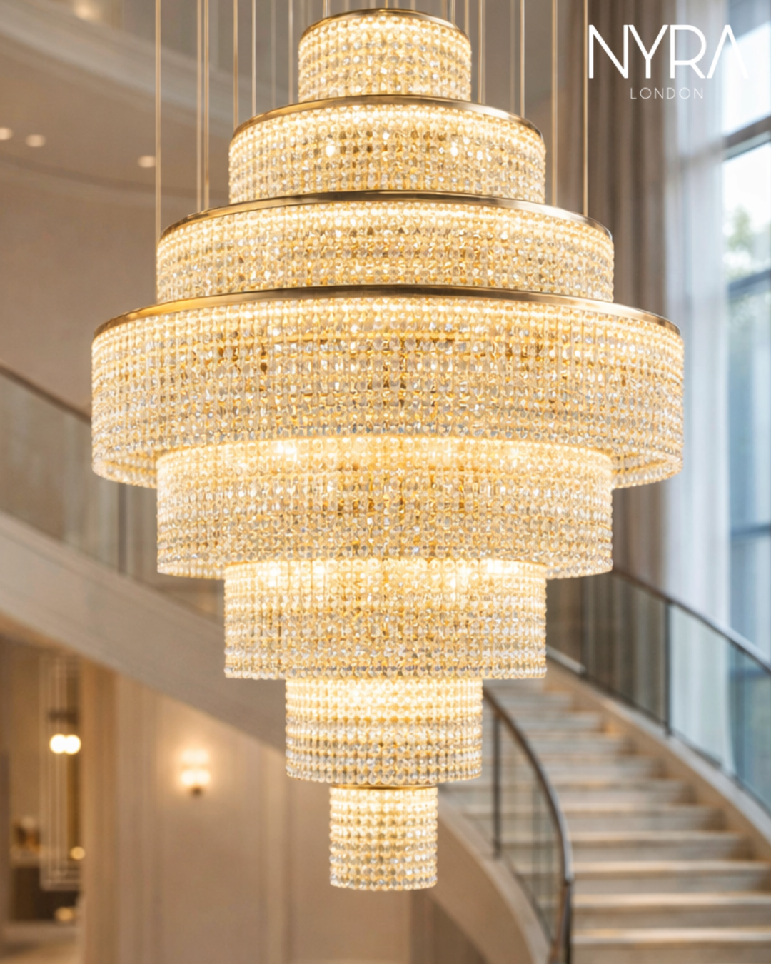 Melanie Crystal Ring Chandelier