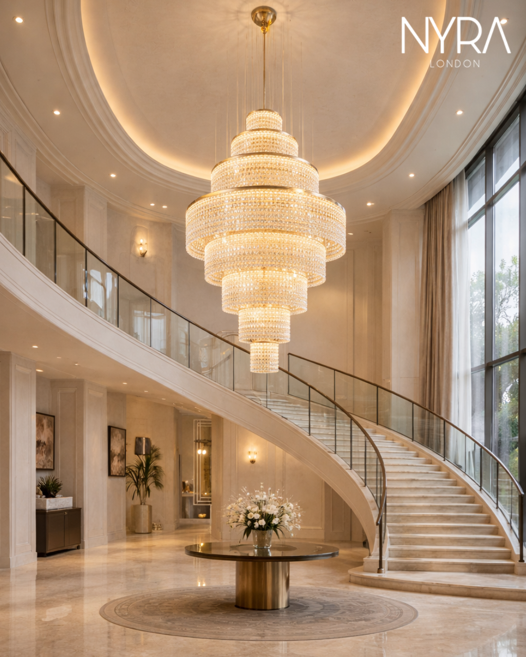 Melanie Crystal Ring Chandelier