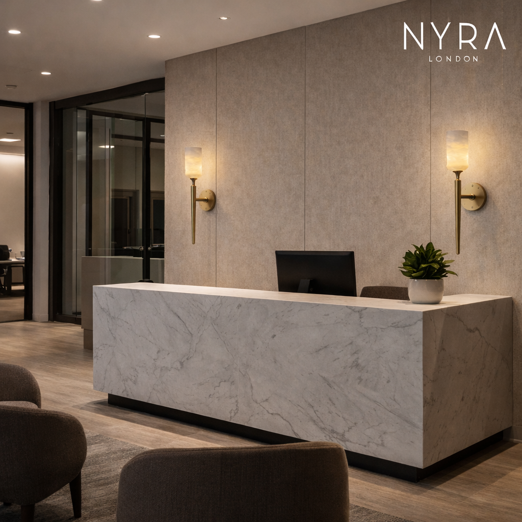 Meridian Alabaster Wall Light