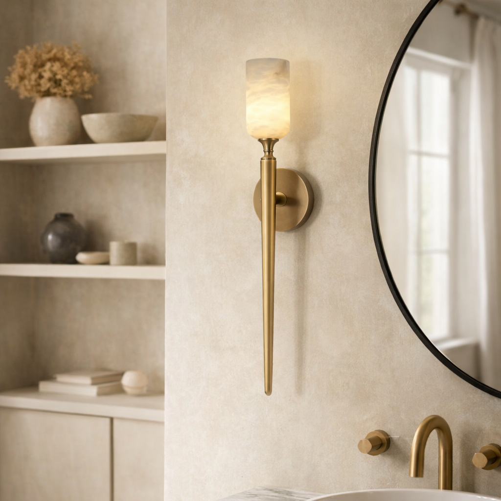 Meridian Alabaster Wall Light