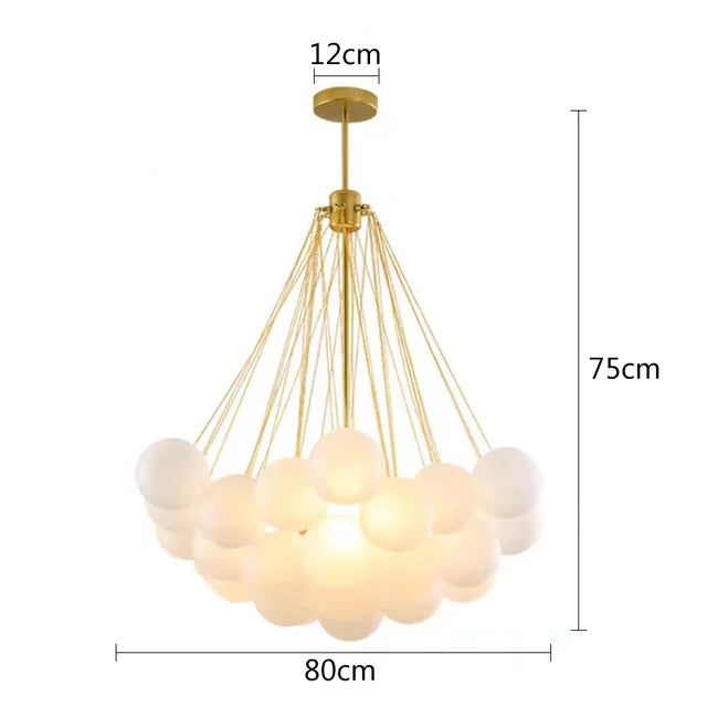 NYRA Frosted Ball Chandelier