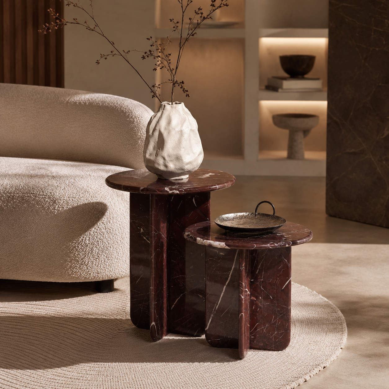 Monterra Marble Side Tables
