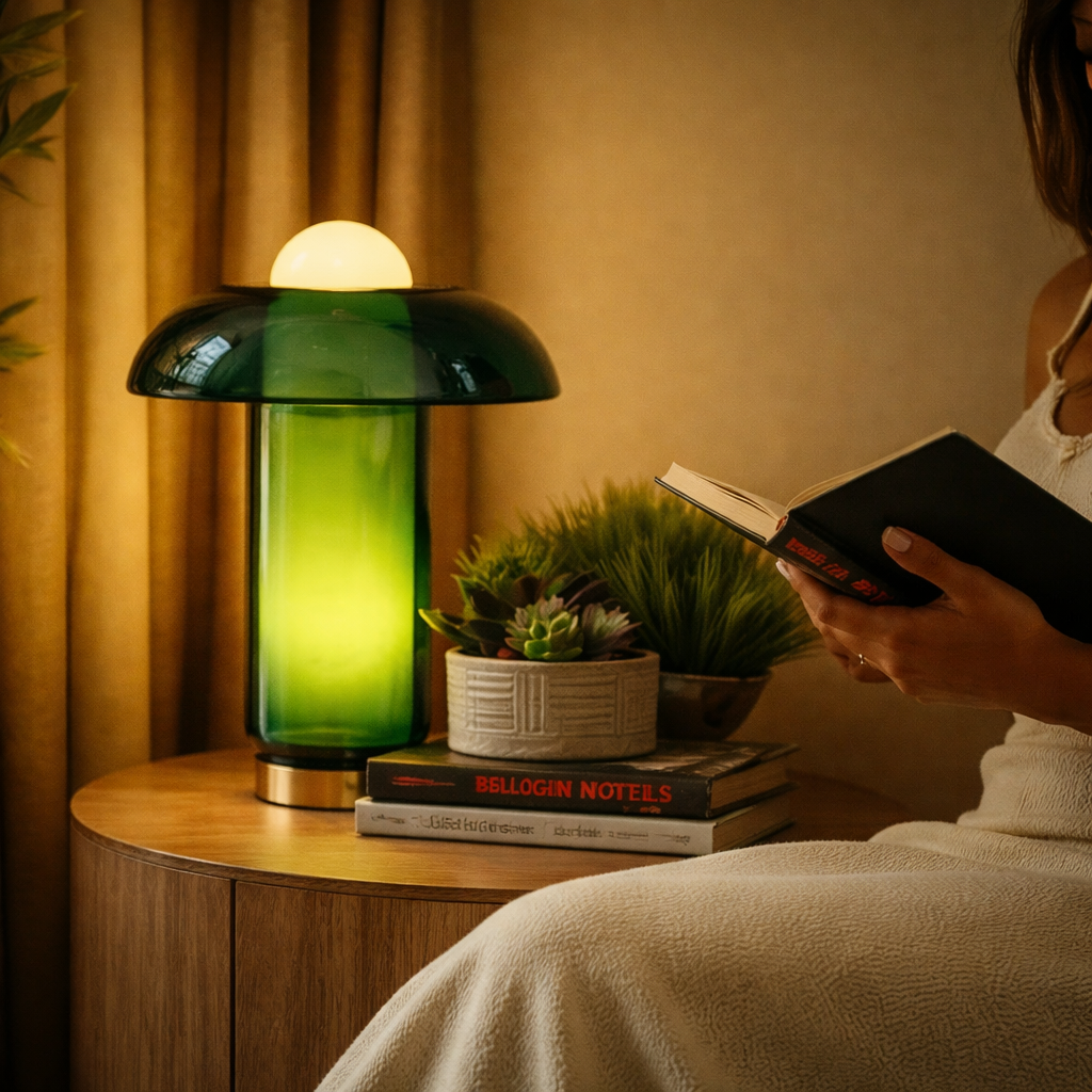 Moon Dome - Glass Table Lamp