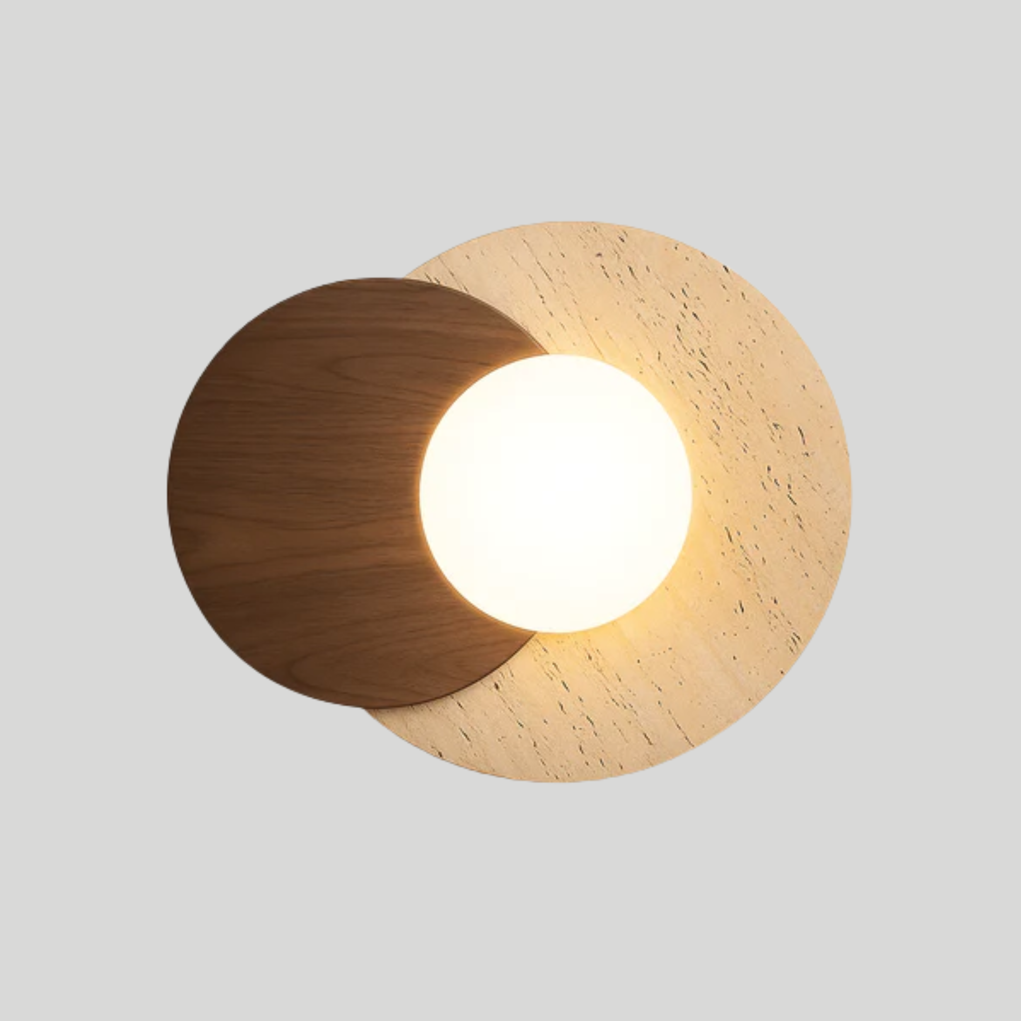 Muru Travertine Stone Wall Light