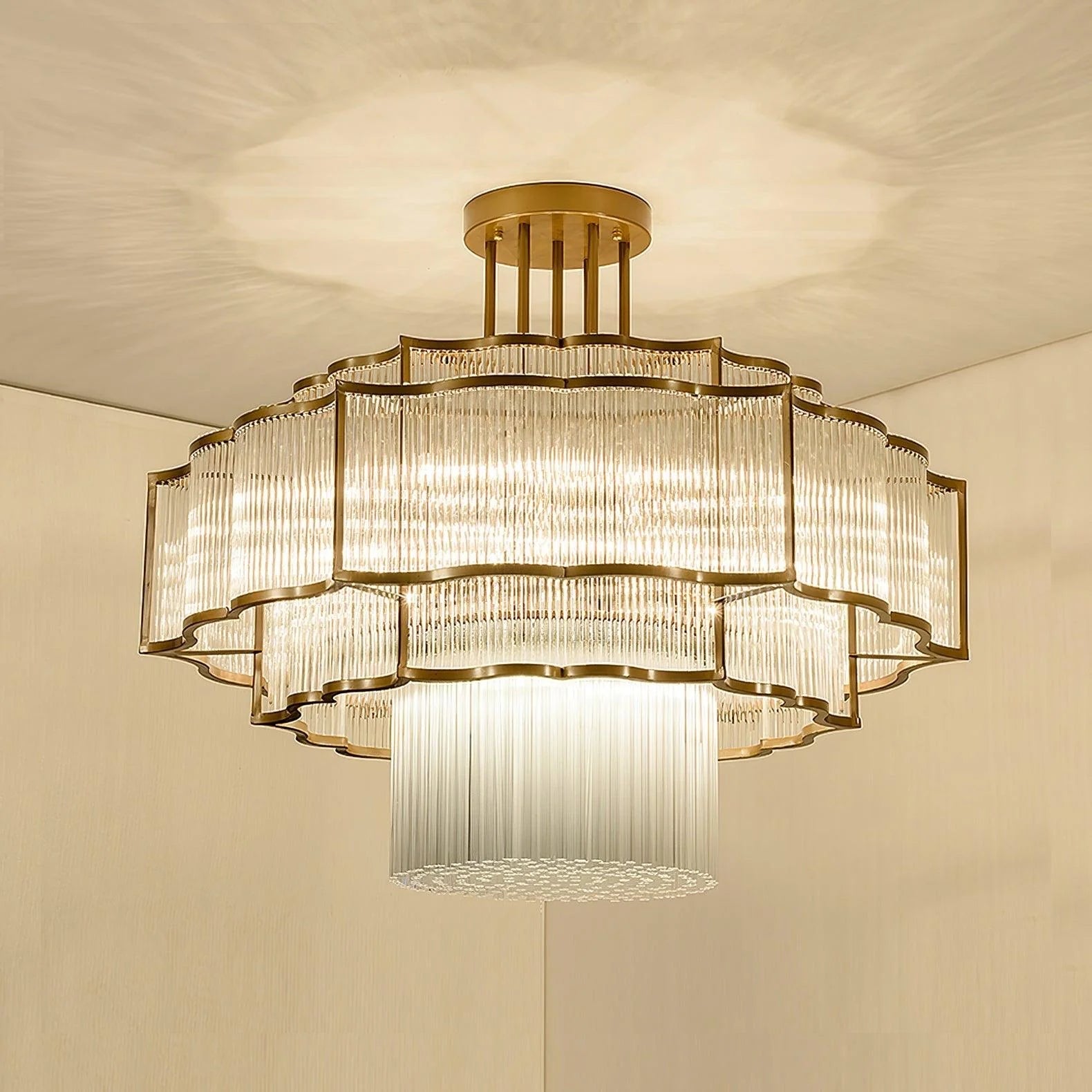NYRA Glass illume chandelier 60cm