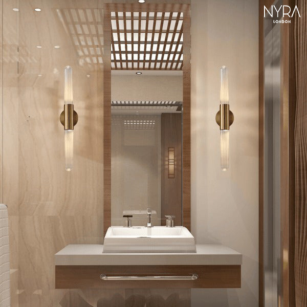 Nisa Glass Pole Lamp