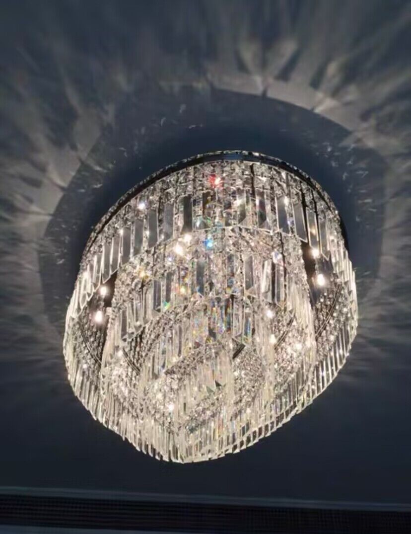 Grand Crystal Lustre LED Ceiling Light