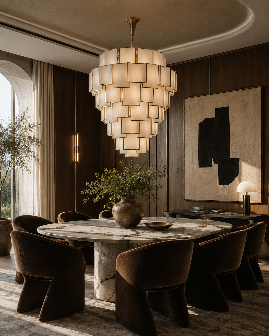 Nyra Glass Chandelier 