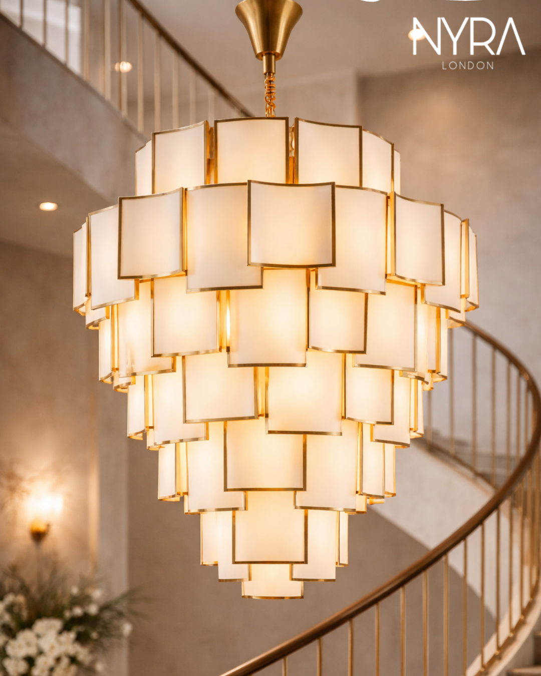 Nyra Glass Chandelier
