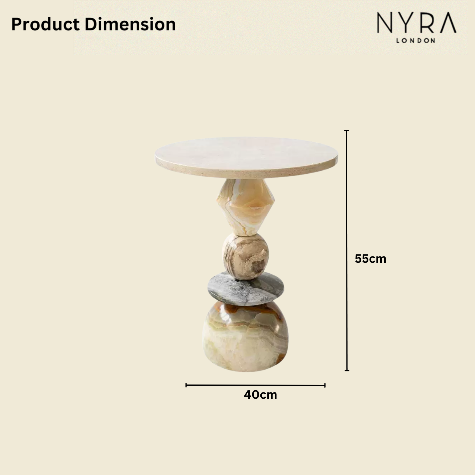Onyxa Marble Side Table