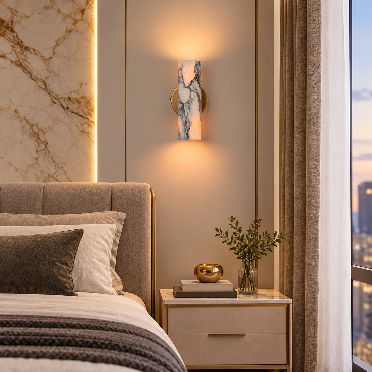 Oryon Marble Wall Light