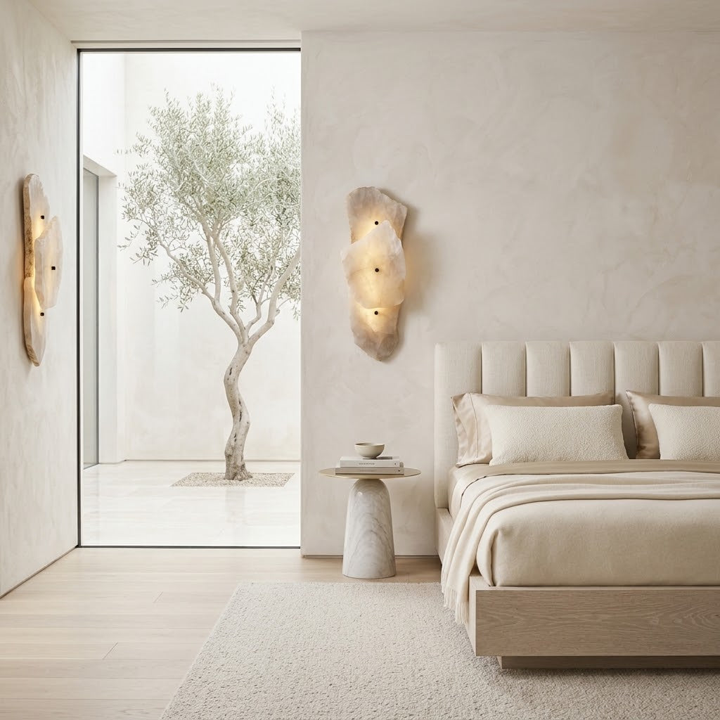 Quartzis Alabaste Stone Wall Lamp
