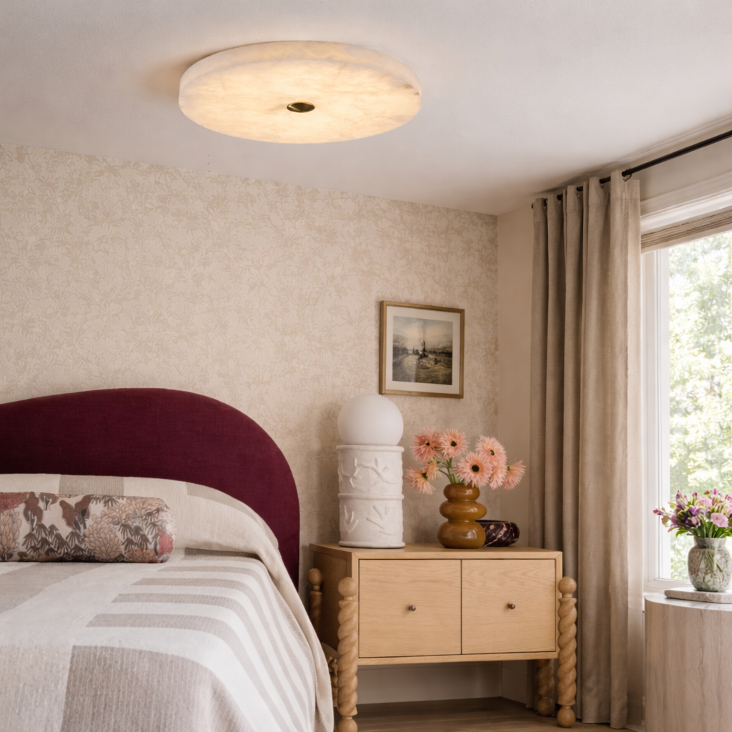 Rhea Alabaster Ceiling Light