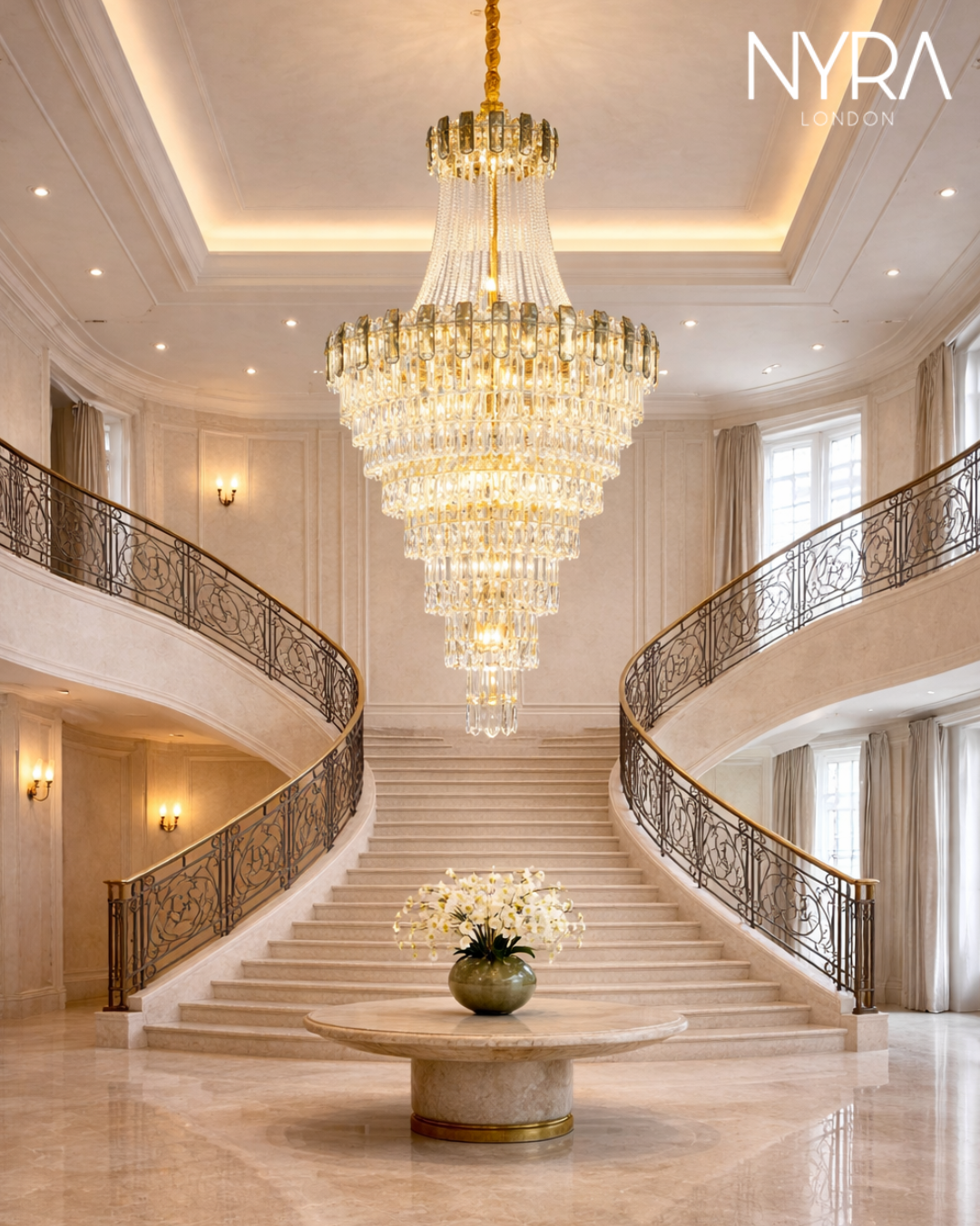 Rodela Crystal Chandelier