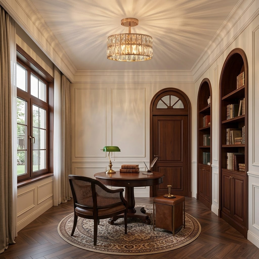 Rosalux Crystal Chandelier