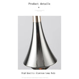 Chrome LED Water Drop Pendants