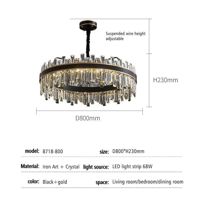 Crsytal Ayah Chandelier Collection