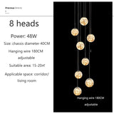 Glass Ball Ashante Chandelier
