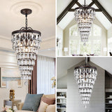 Luxury Crystal LED Waterdrop Empire Chandelier