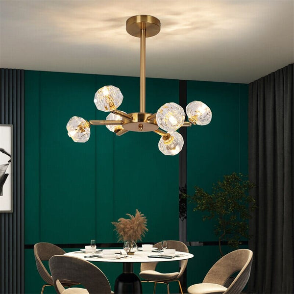 Crystal LED Hanging Light Fixture
