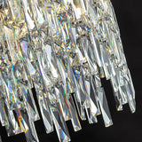 LED Crystal Gold Chrome Hanging Lamp