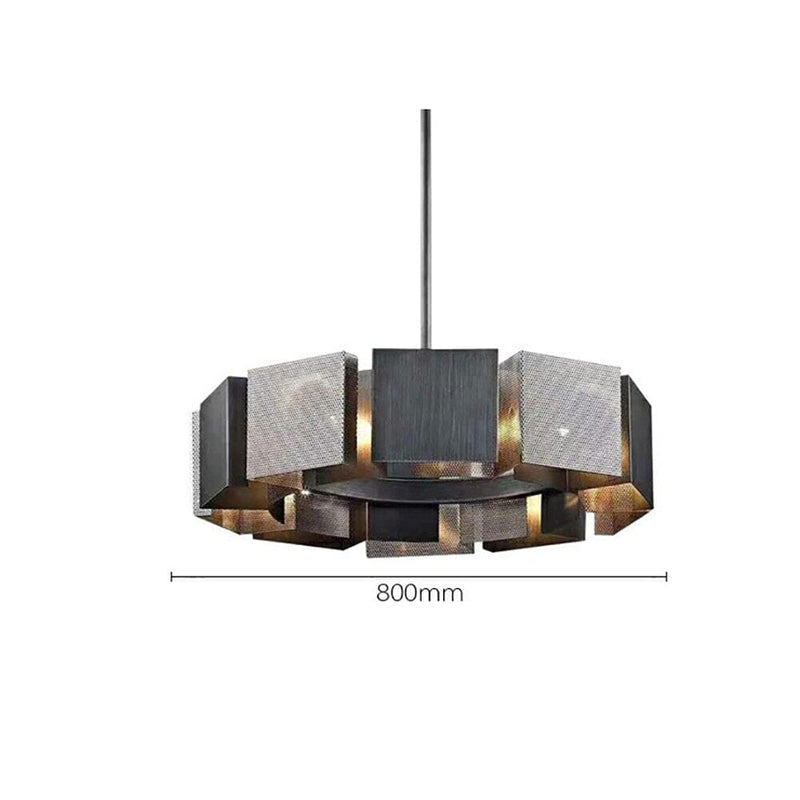 Industrial Style Black Metal Ceiling Chandeliers