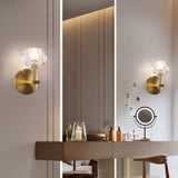 Ebony European Copper Crystal Wall Lights