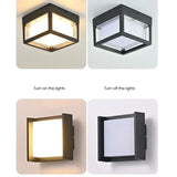 Geometric retro ceiling lights for corridor