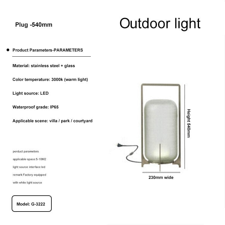 Modern Terrace Garden Outdoor Lights