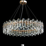 Tooley Gold Round Crystal LED Chandelier