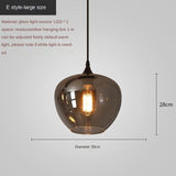 Nordic Restaurant Glass Pendant Lamp