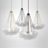 Nordic Frosted Glass Ball Chandelier