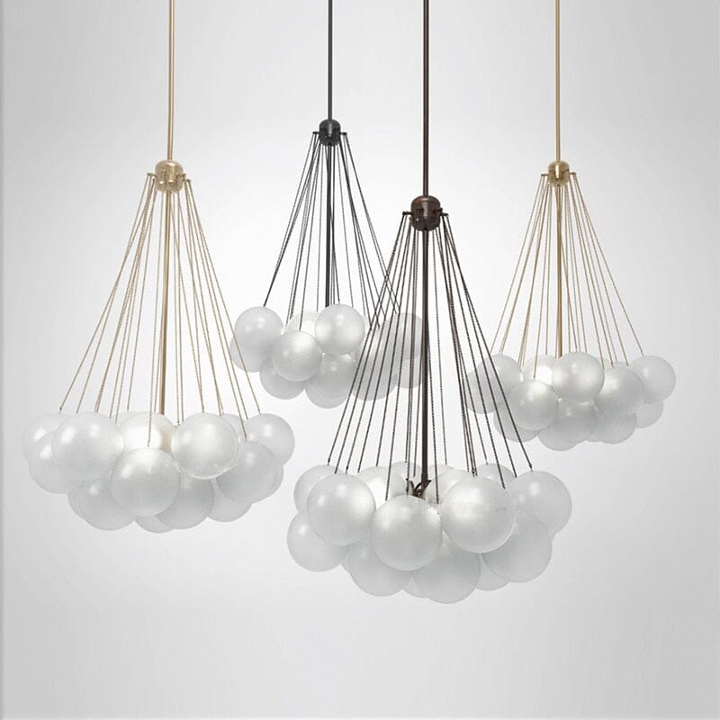 Nordic Frosted Glass Ball Chandelier