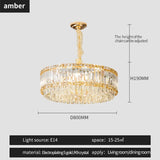 Round Simple Crystal Chandelier