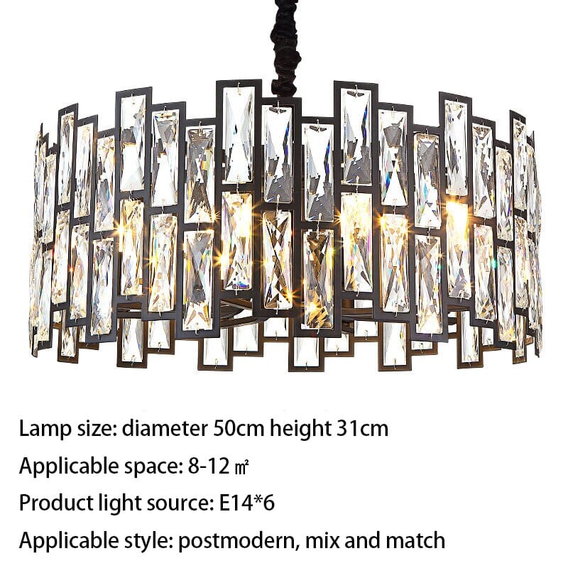 Roukeviar LED Crystal Chandelier