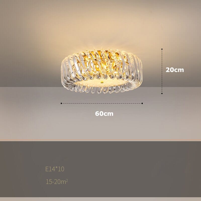 Crystal Round Lamparas Chandelier