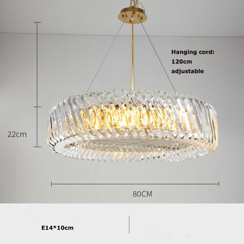 Crystal Round Lamparas Chandelier