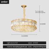 Round Simple Crystal Chandelier