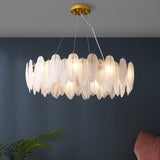 Modern Feather Glass Ceiling Chandelier